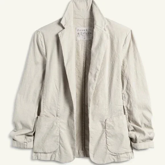 Frank & Eileen Dublin Italian Performance Linen Blazer Large - Picture 2 of 5